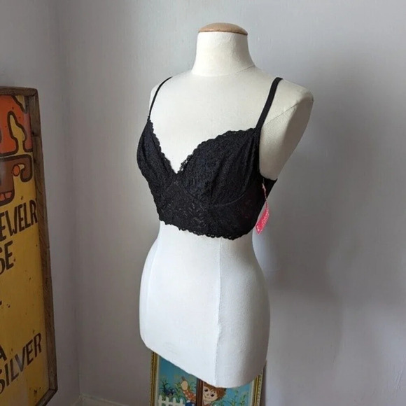 Perfect Long Line Bralette in Ebony (black) 36B Xhilaration. New with tags. - Picture 3 of 8